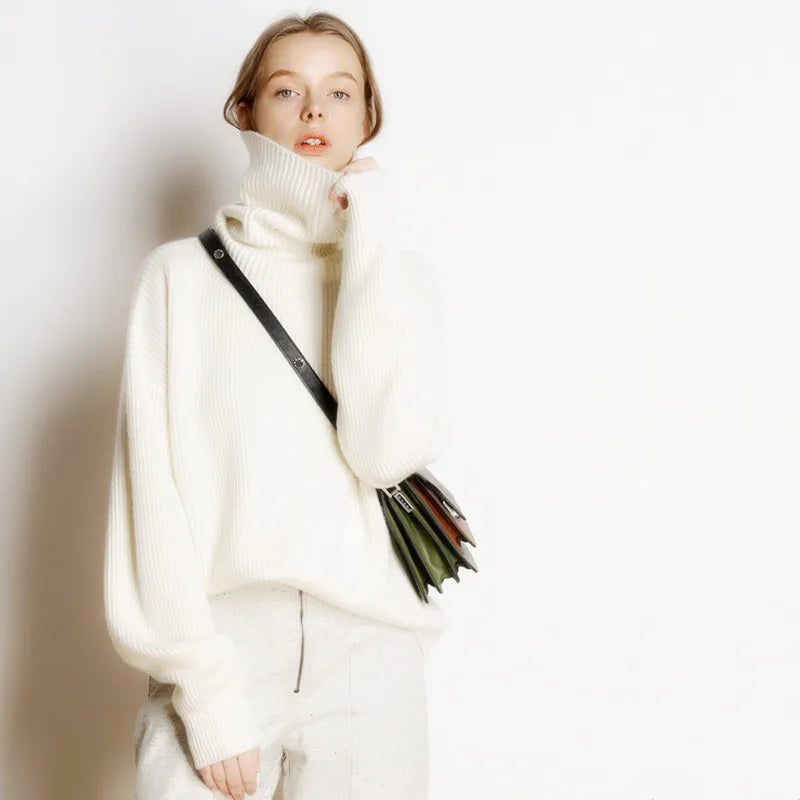 Pull Femme Turtleneck en Tricot Doux - Confort Hiver Chic 2