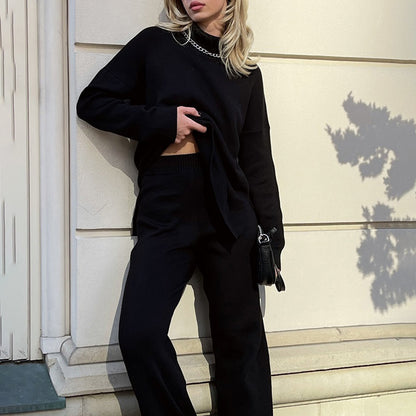 Pull Femme Col Montant Acrylique-Coton Manches Longues 10