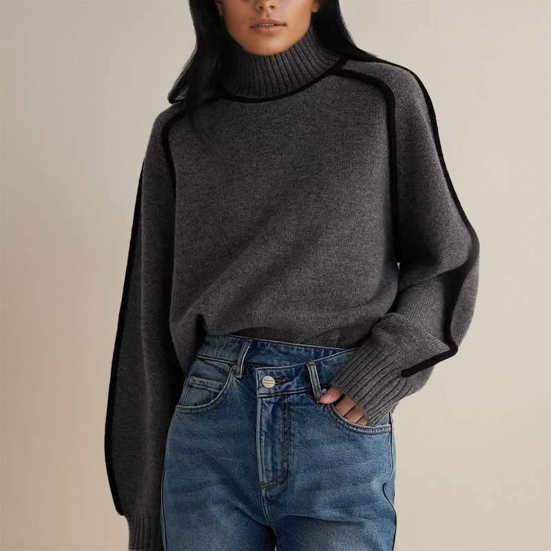 Pull Femme Col Roulé Confortable en Polyester – Plusieurs Couleurs 4