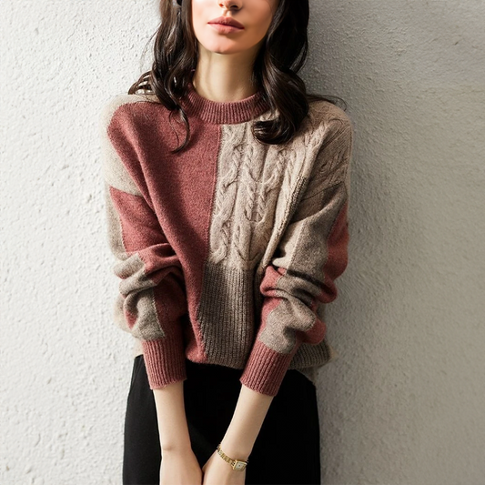 Pull Femme Longs Manches Polyester Doux 0