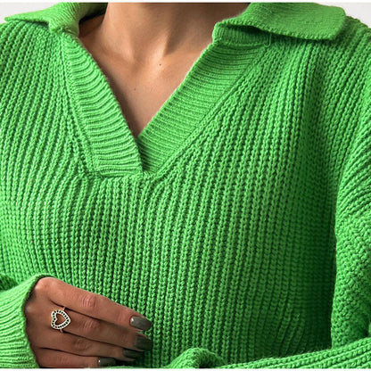 Pull Femme Tricoté Polyester Confortable 4