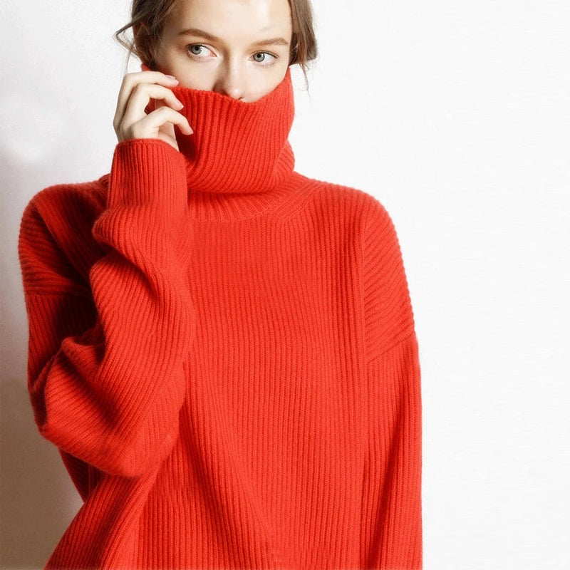 Pull Femme Turtleneck en Tricot Doux - Confort Hiver Chic 5