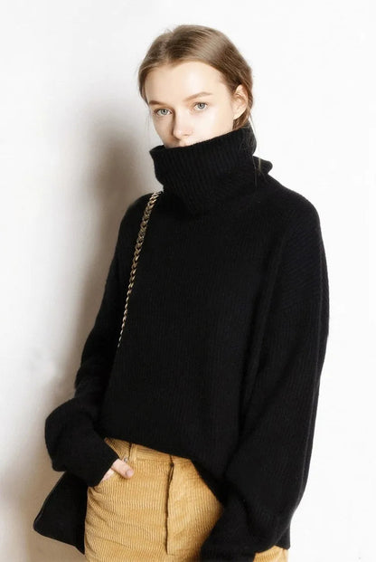 Pull Femme Turtleneck en Tricot Doux - Confort Hiver Chic 8