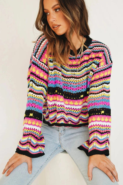 Pull Femme à Mailles Lâches, Coupe Ample, Confort Léger – Idéal Automne/Hiver 4