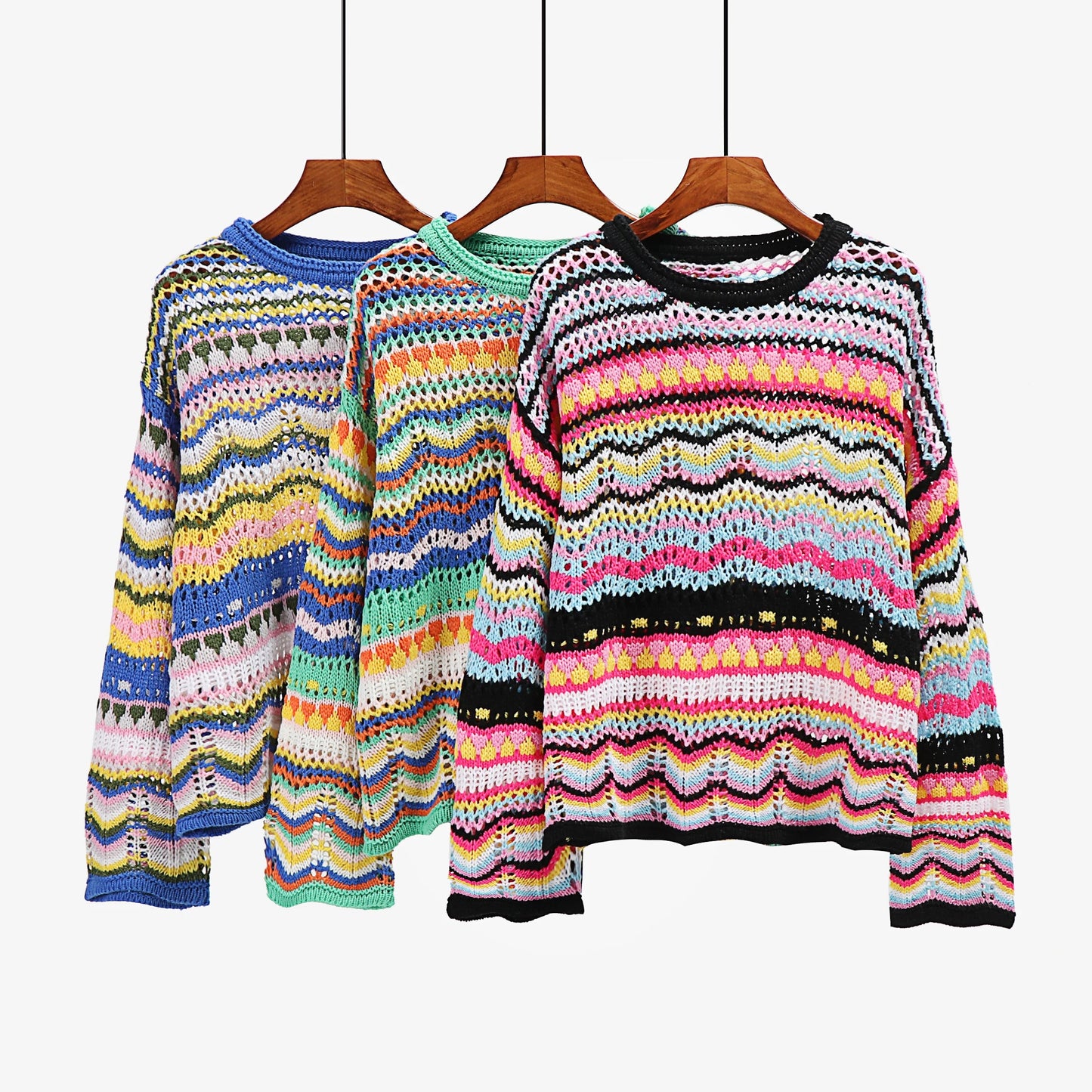 Pull Femme à Mailles Lâches, Coupe Ample, Confort Léger – Idéal Automne/Hiver 8